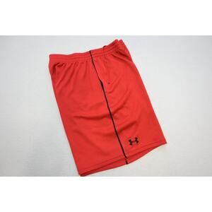 Under Armour Basketball Gym Shorts Red Loose Athletic Mens Sz Large